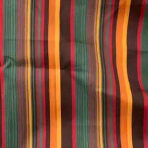 Vertical Stripe Fabric Polyester Gold Multi 1 1/8 Yards 62" Wide